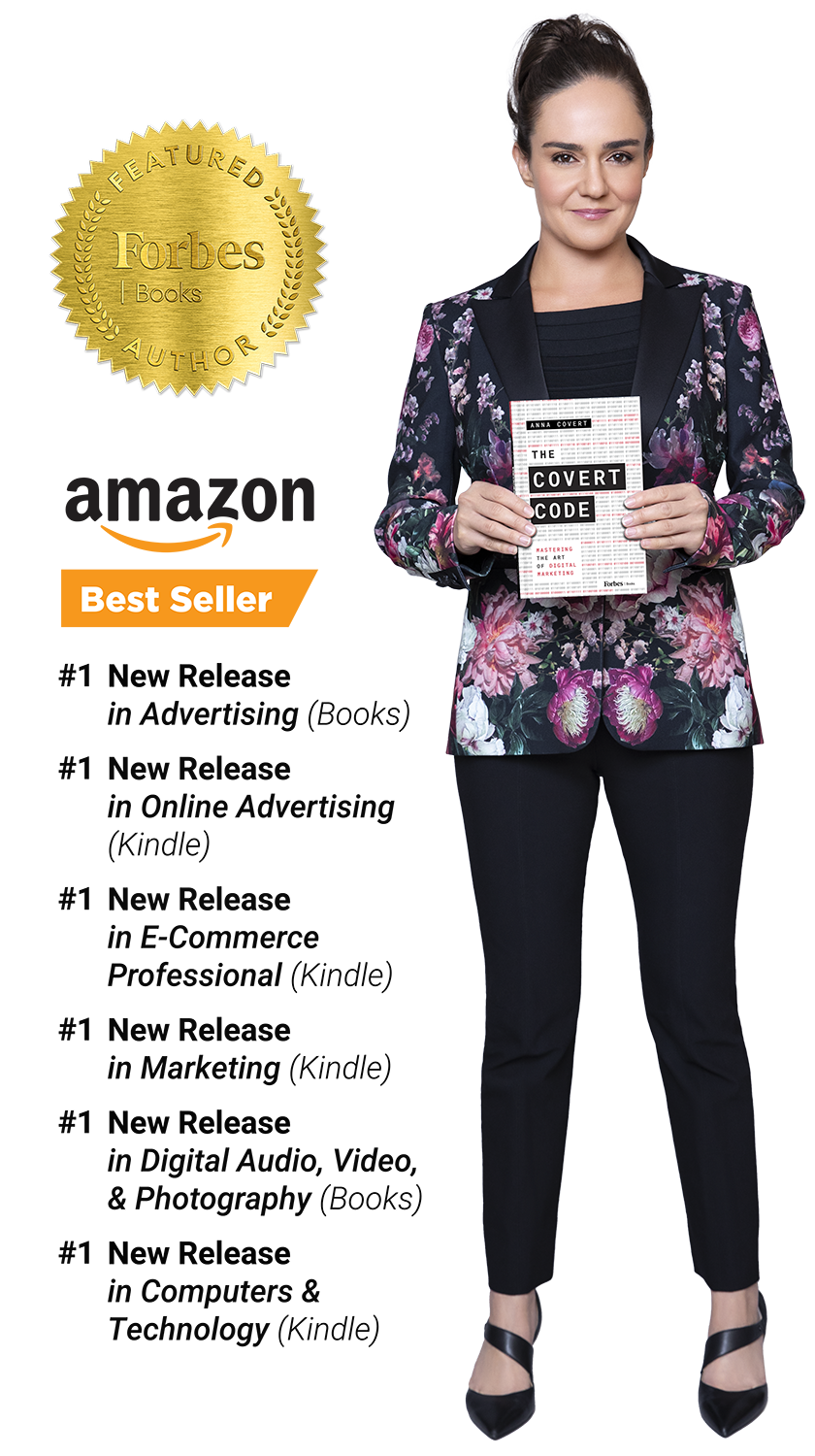 Anna Covert, Forbes Books author of The Covert Code, holding her book with Amazon Best Seller awards featured on The Solar Coaster book website. Anna Covert, Forbes Books author of The Covert Code, holding her book with Amazon Best Seller awards featured on The Solar Coaster book website.