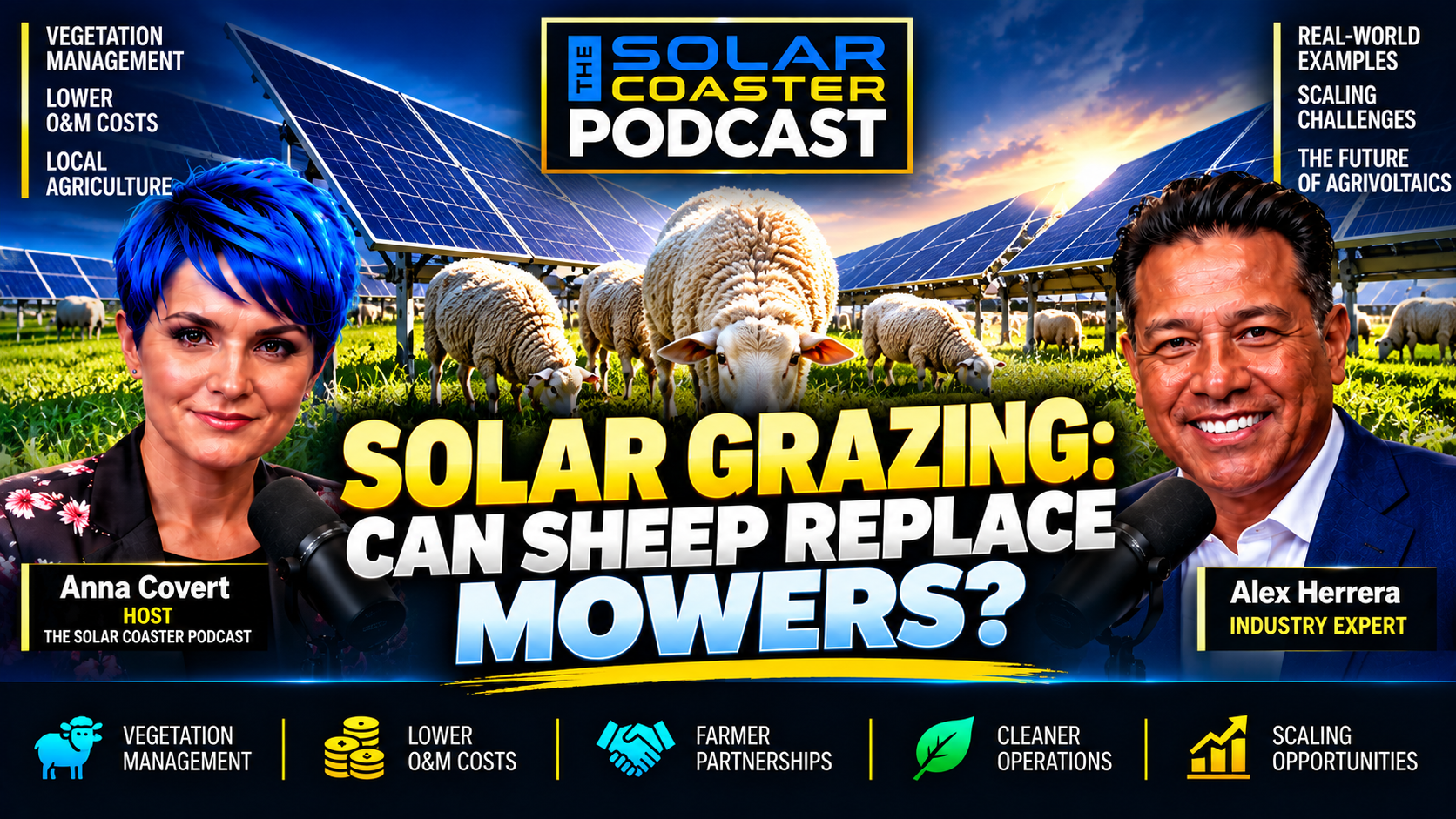 Solar Grazing - sheep vs. mowers